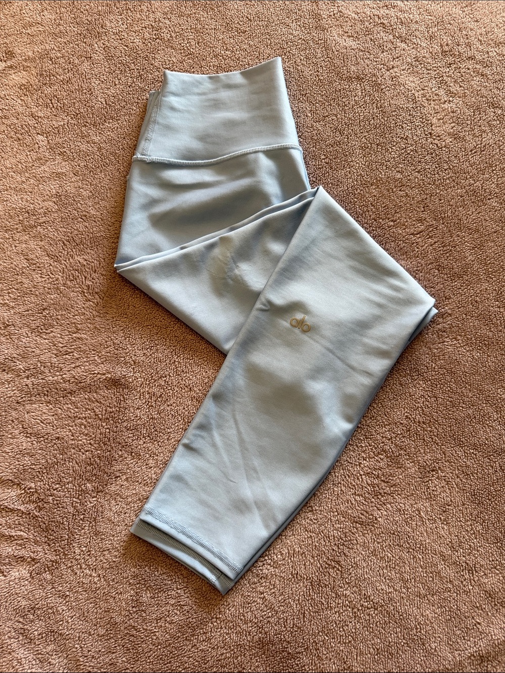 ALO Yoga High-Waist Leggings in Light Blue